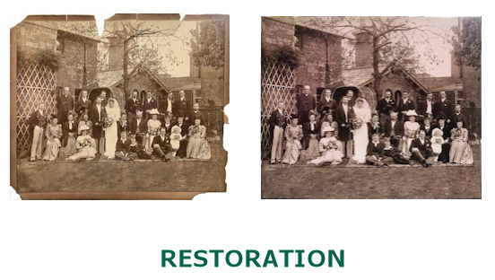 Photo Restoration Example of Photo Restoration