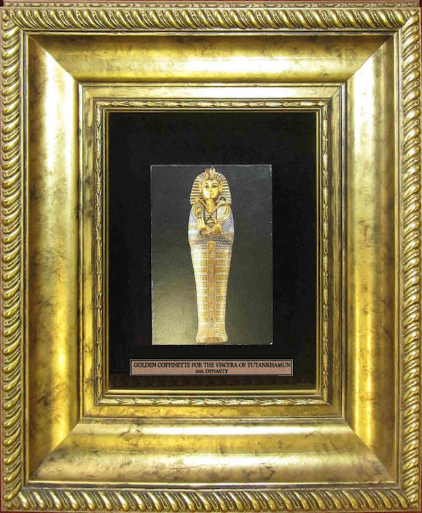 Golden Coffinette for the Viscera of Tutankhamun Golden Coffinette