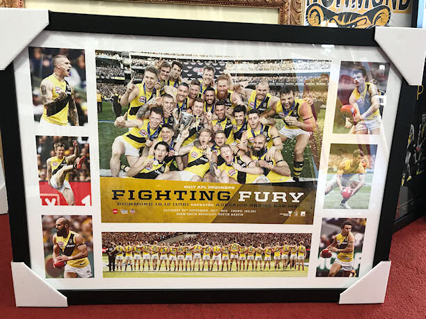Custom Framed AFL Richmond Tigers 2017 Premiers Montage Tigers 2017 Premiers Montage